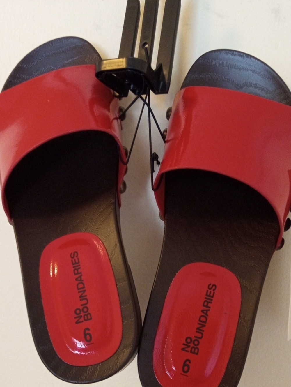 Brand New NOBO Red Slip On Sandals